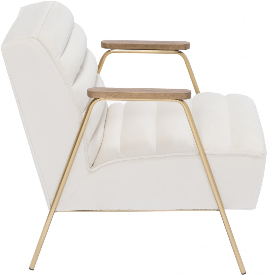 Woodford Velvet Upholstered Accent Chair