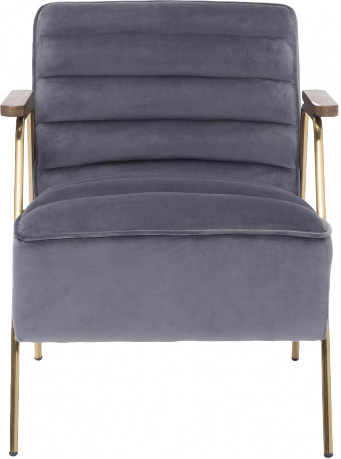 Woodford Velvet Upholstered Accent Chair