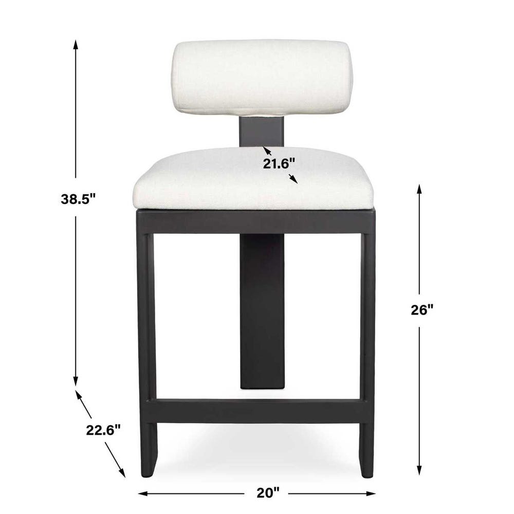 Bolster Back Outdoor Counter Stool