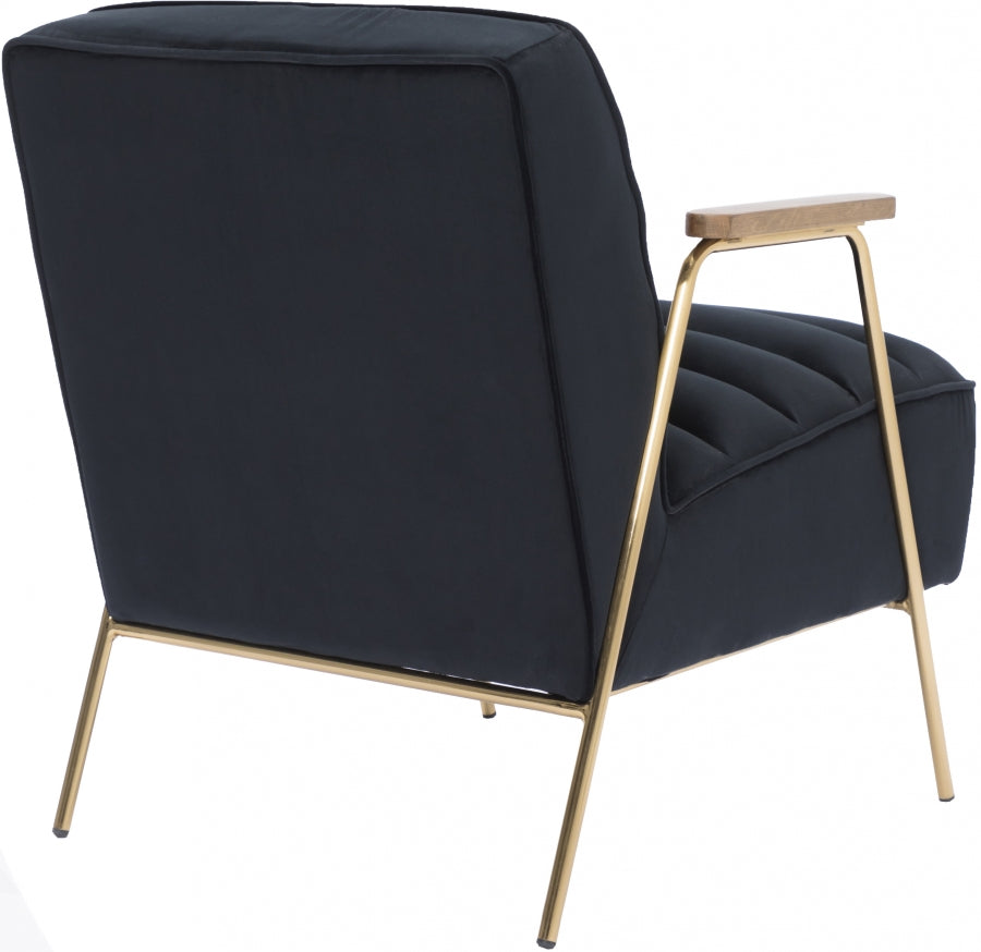 Woodford Velvet Upholstered Accent Chair
