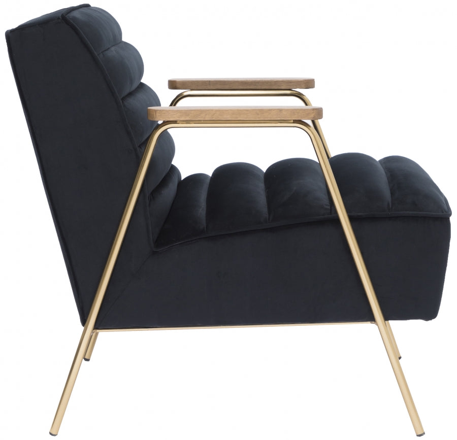 Woodford Velvet Upholstered Accent Chair
