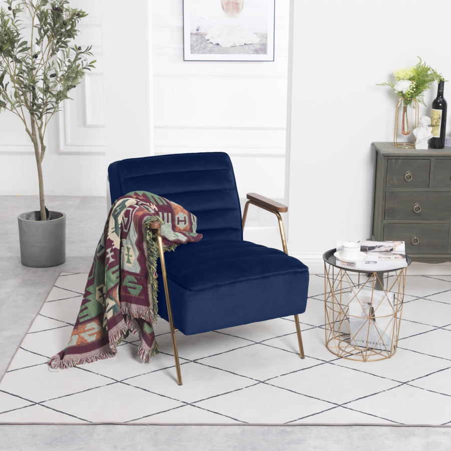 Woodford Velvet Upholstered Accent Chair