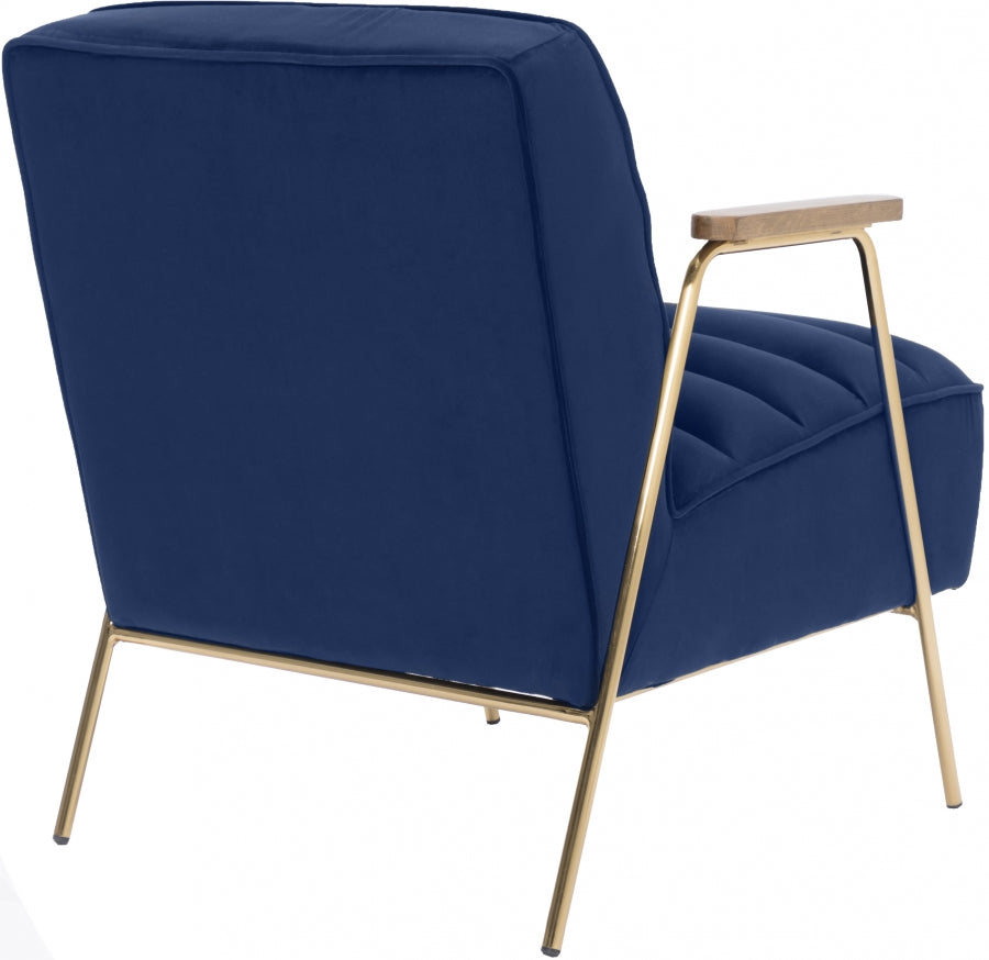 Woodford Velvet Upholstered Accent Chair