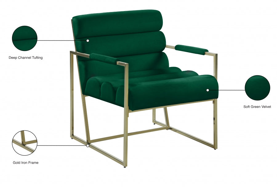 Wayne Velvet Upholstered Accent Chair