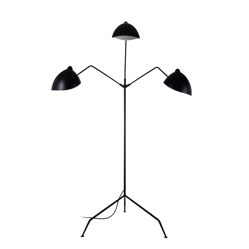 Serge Mouille Three-Arm Floor Lamp