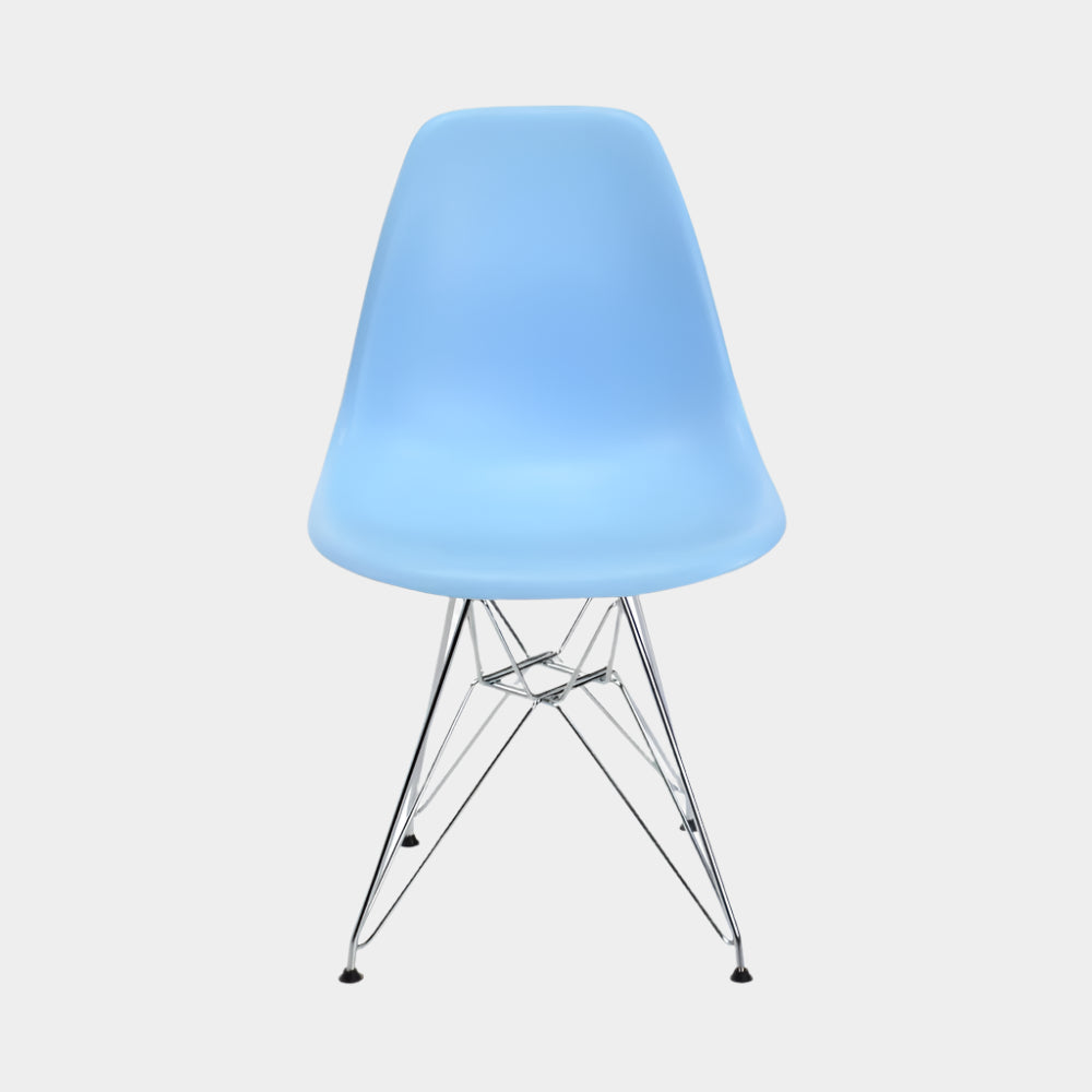 Eames Eiffel Molded Plastic Kids Chair - Chrome legs