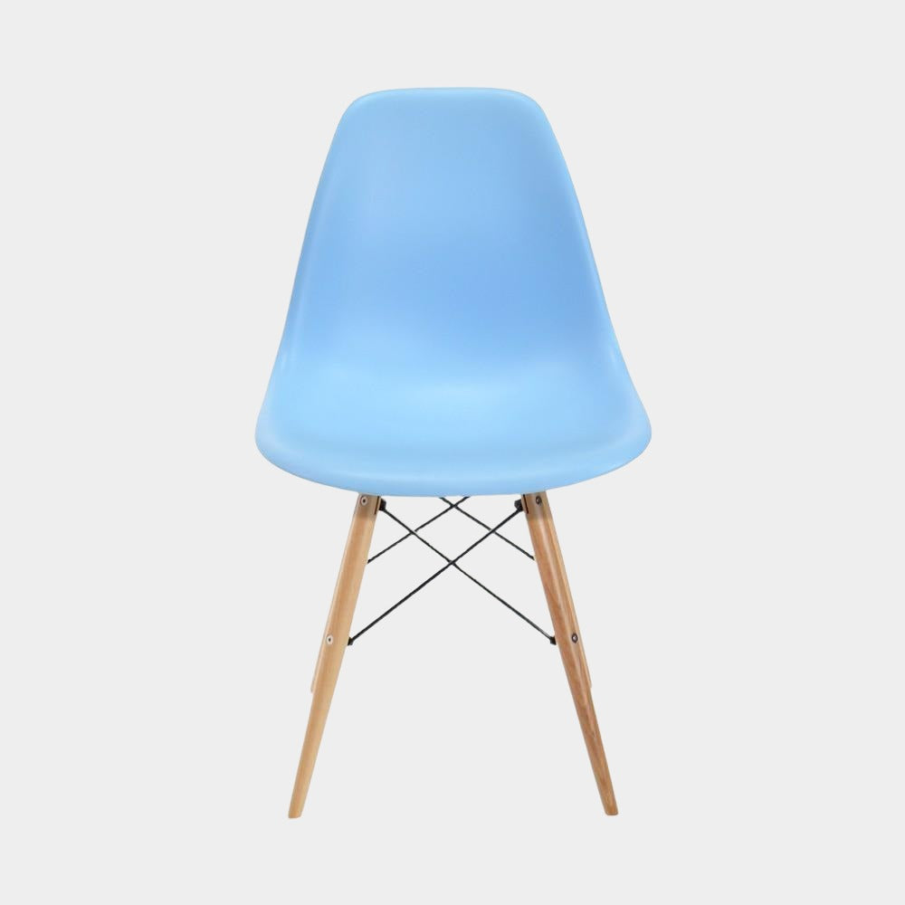 Eames Eiffel Molded Plastic Kids Chair - Wooden Legs