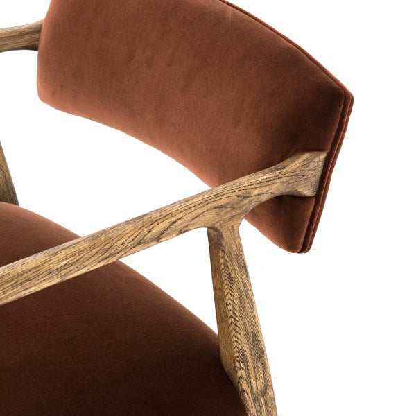 Edith Upholstered Velvet Arm Chair