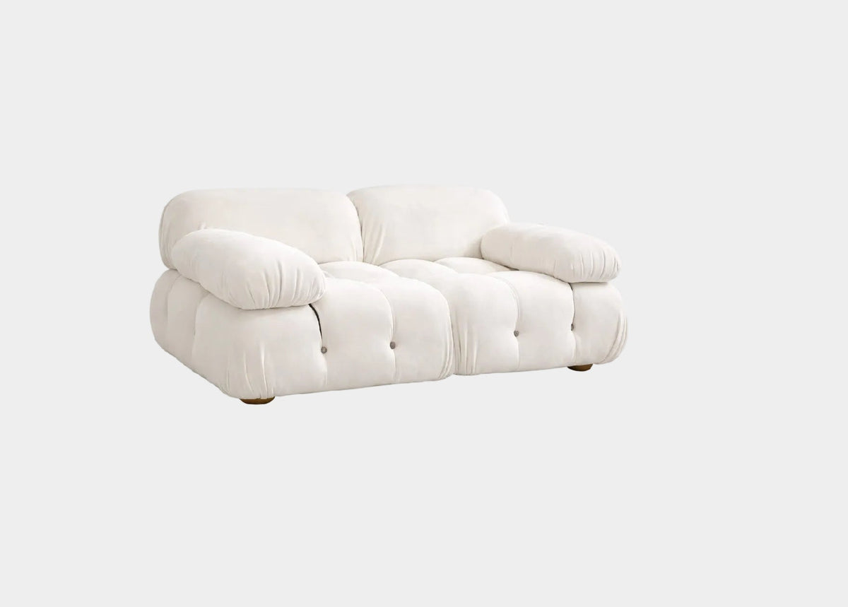 Mario Bellini Two-Seater Velvet Sofa