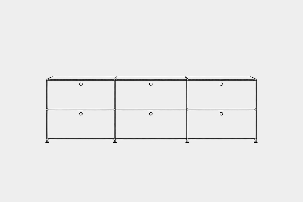 USM Haller C1AF Bed Nightstand