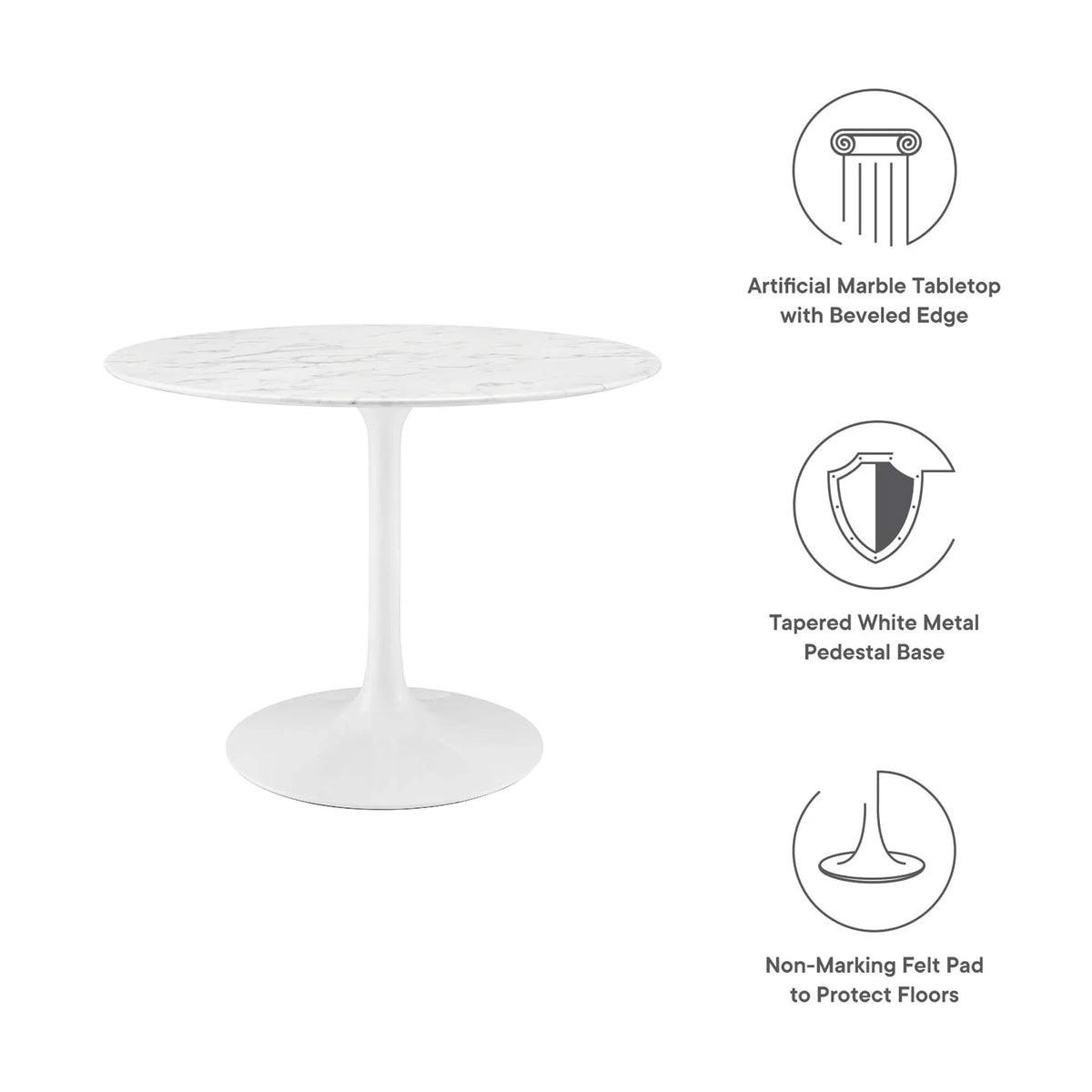 Lippa Round 40" Dining Table