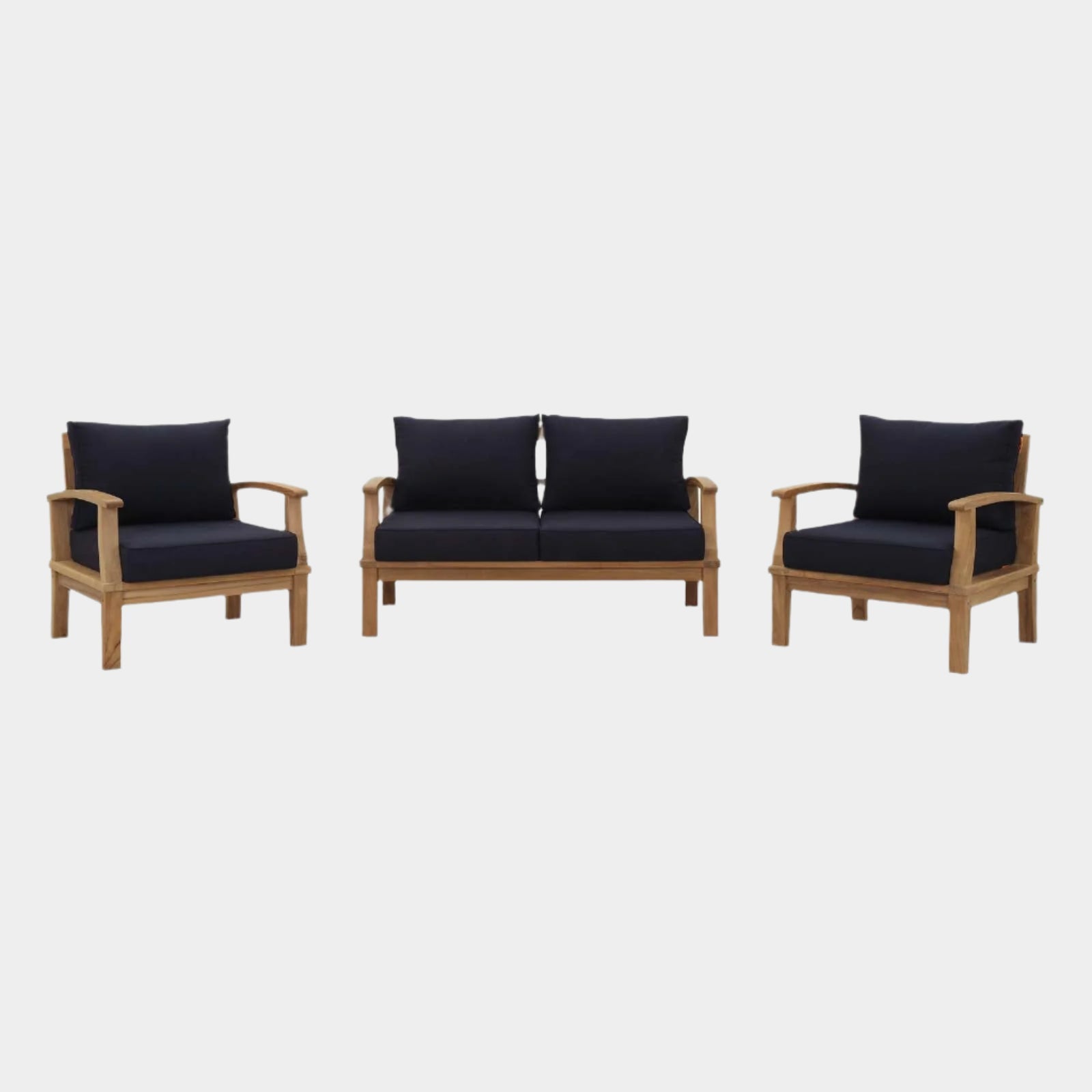 Marina 3 Piece Outdoor Patio Teak Set