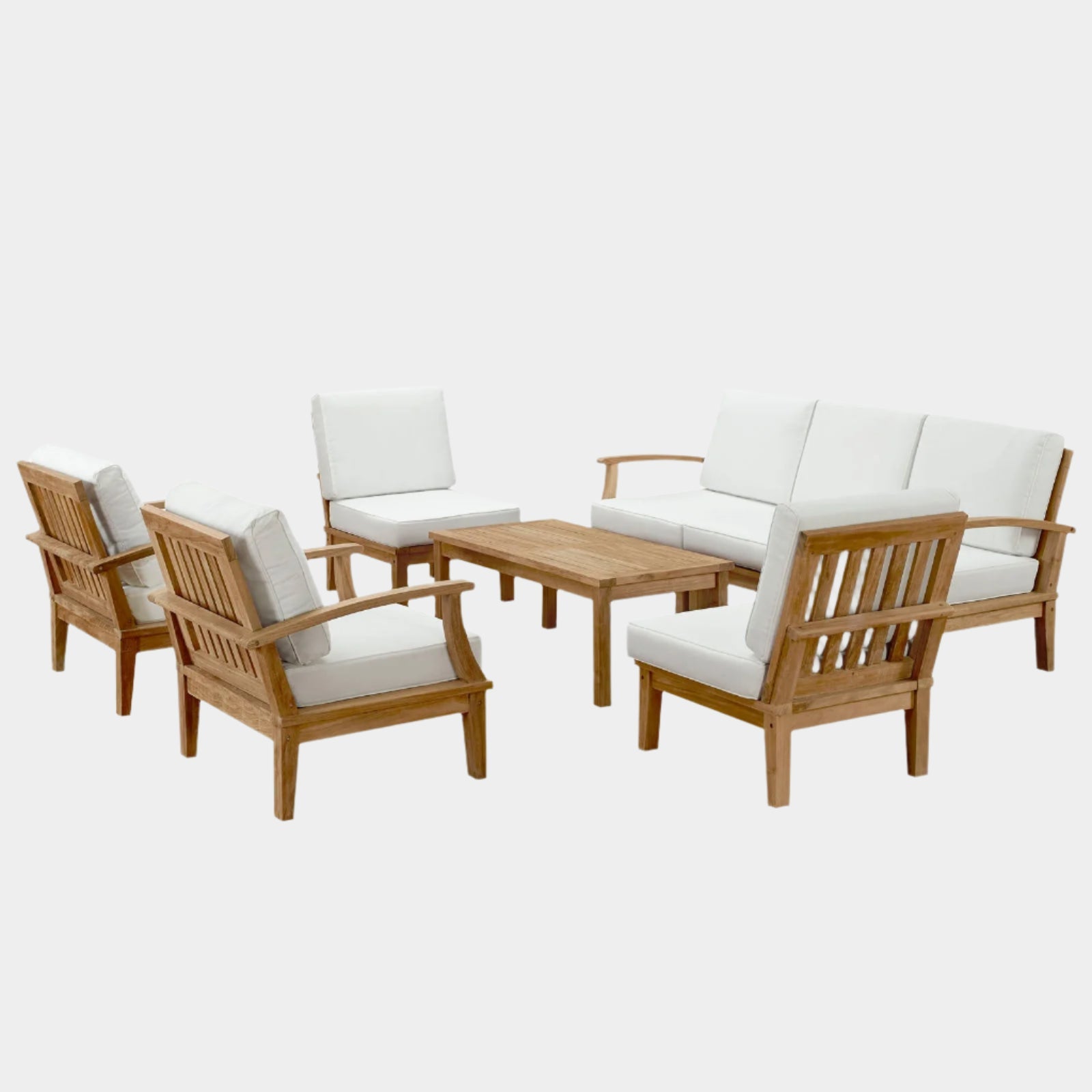 Marina 8 Piece Outdoor Patio Teak Set
