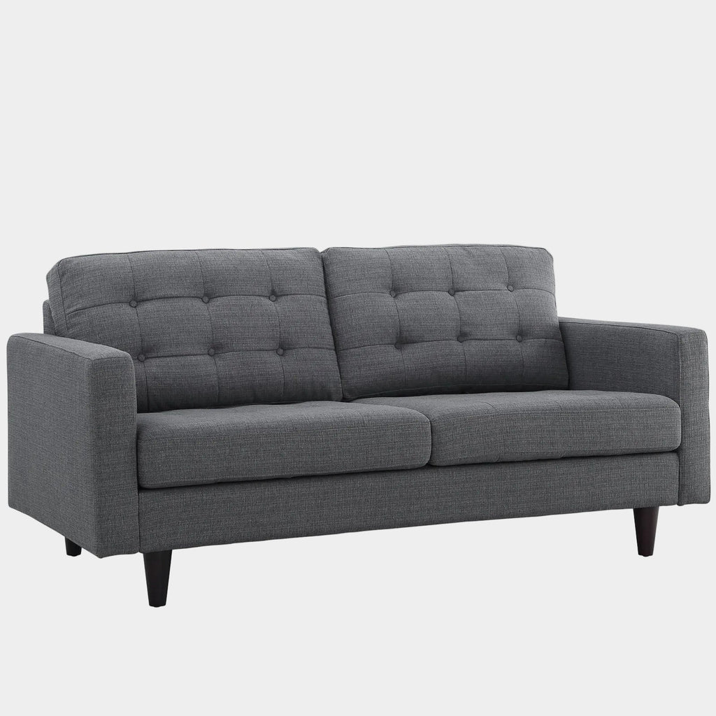 Empress Upholstered Fabric Loveseat