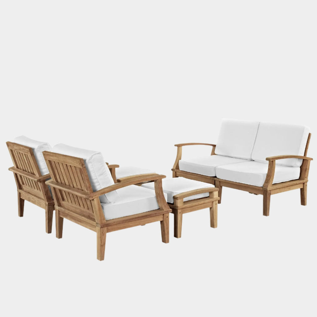 Marina 6 Piece Outdoor Patio Teak Set
