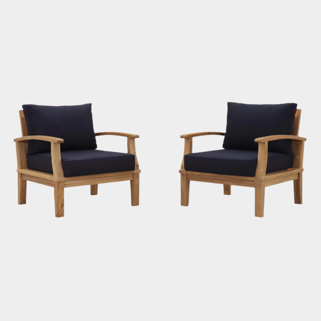 Marina 2 Piece Outdoor Patio Teak Set