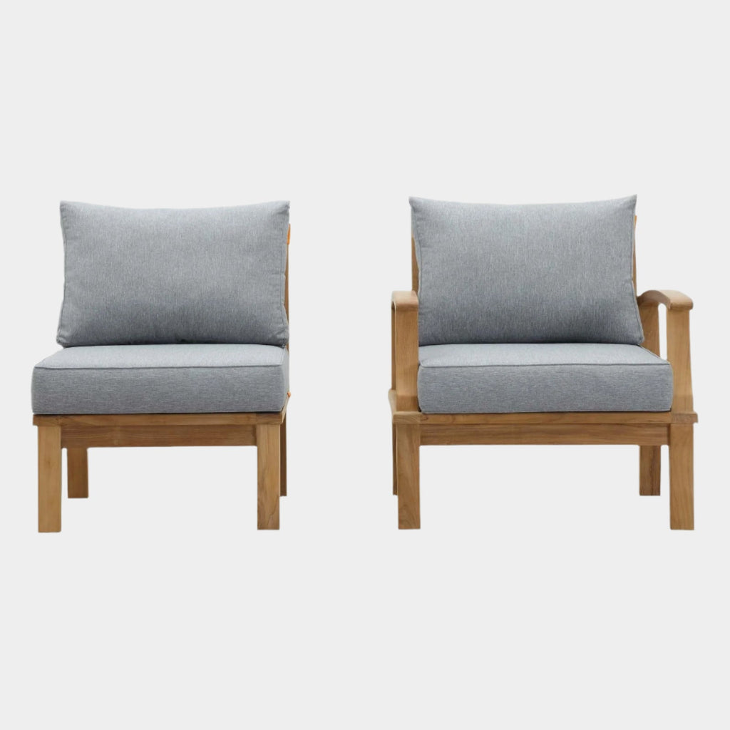 Marina 2 Piece Outdoor Patio Teak Set