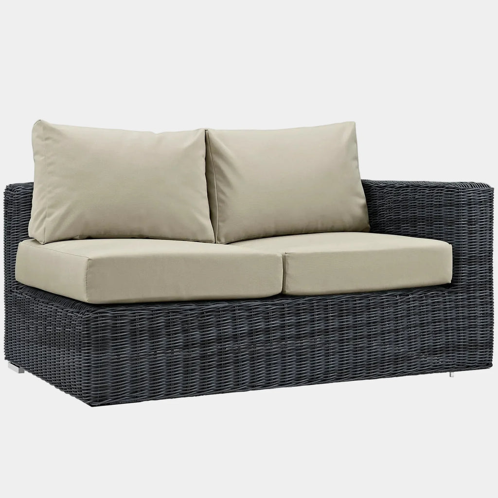 Summon Outdoor Patio Sunbrella® Right Arm Loveseat