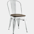 Promenade Bamboo Side Chair in White