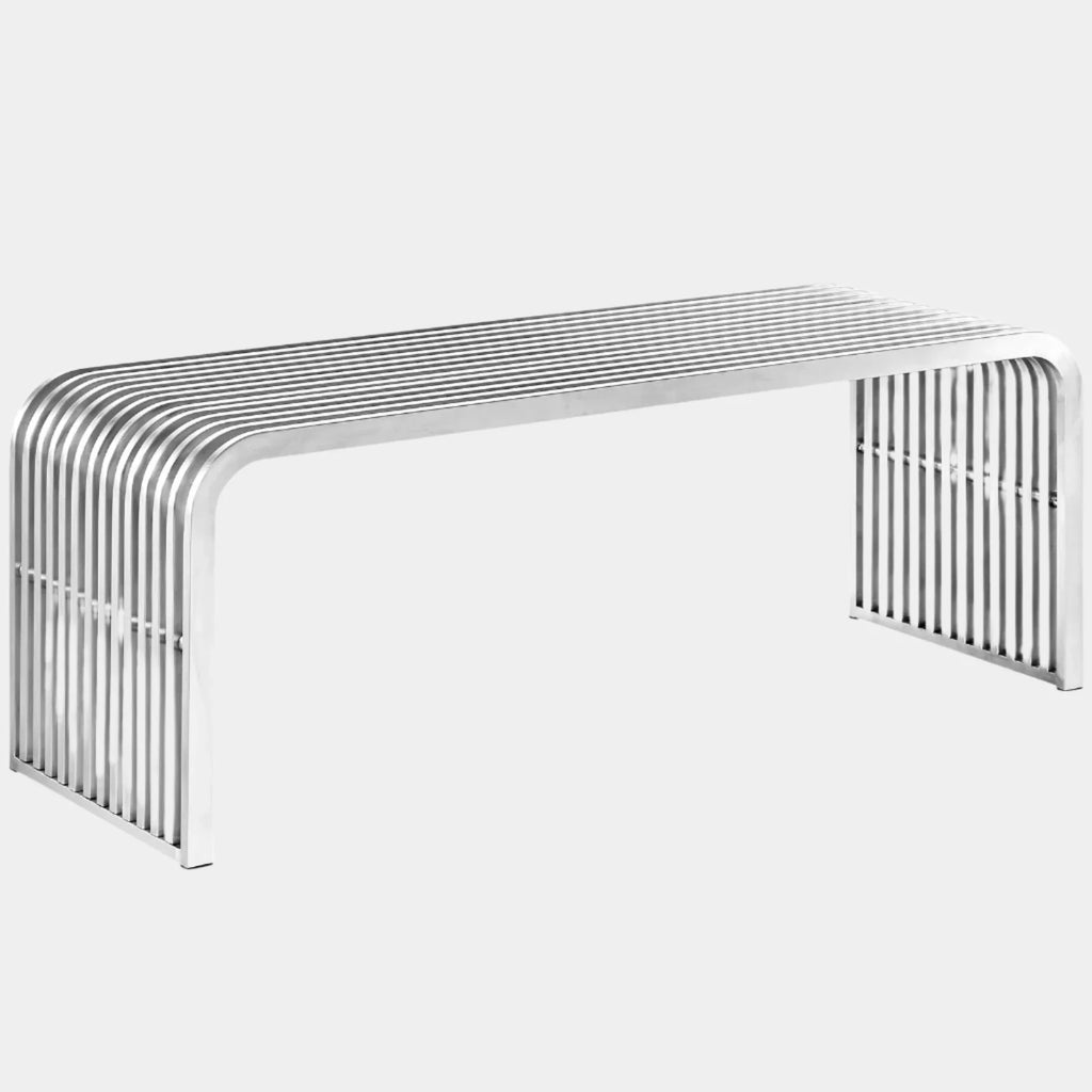 Pipe 47" Stainless Steel Bench
