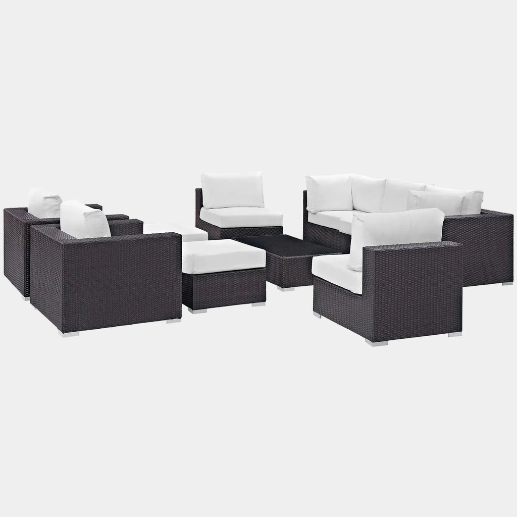 Convene 10 Piece Outdoor Patio Sectional Set