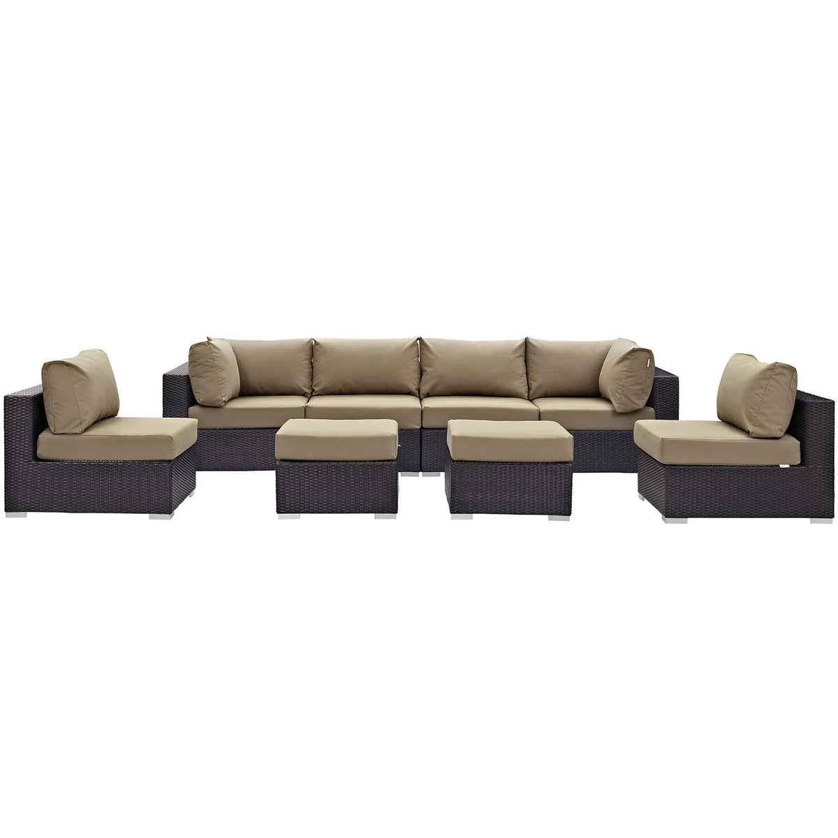 Convene 8 Piece Outdoor Patio Sectional Set