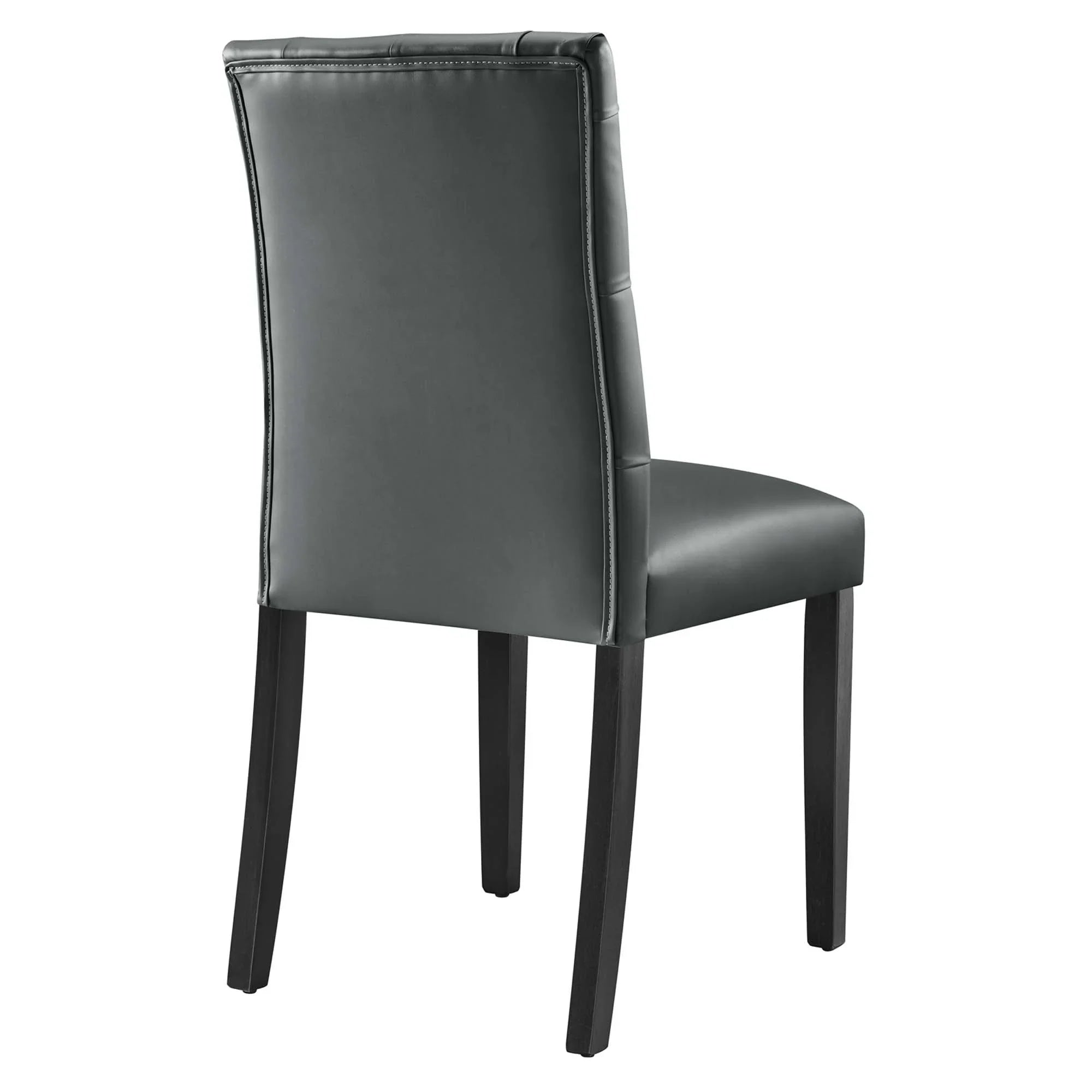 Duchess Button Tufted Vegan Leather Dining Chair