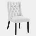 Baronet Button Tufted Fabric Dining Chair