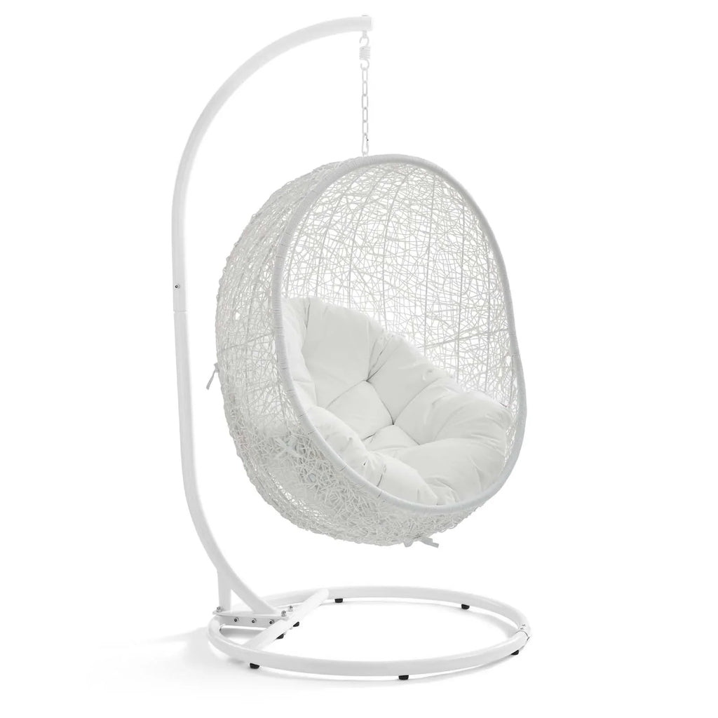 Hide Outdoor Patio Swing Chair With Stand