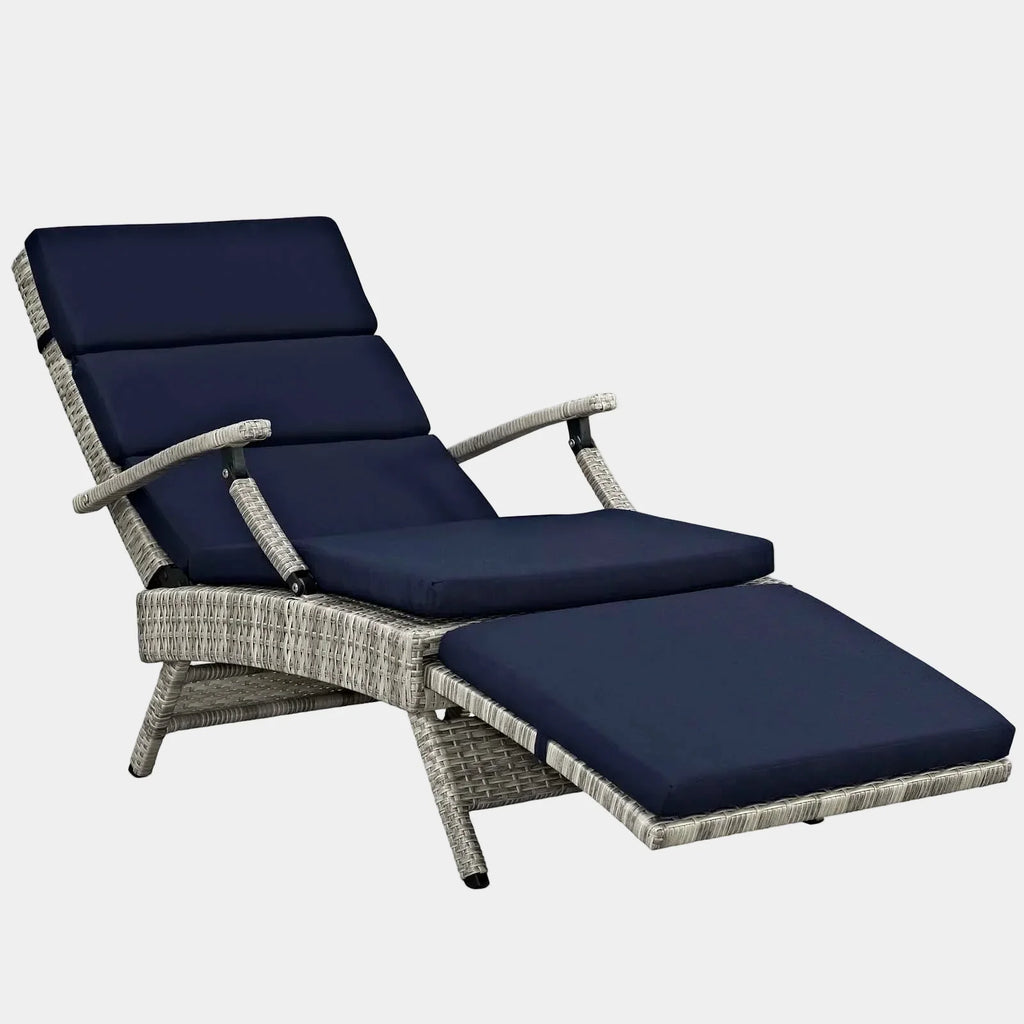 Envisage Chaise Outdoor Patio Wicker Rattan Lounge Chair