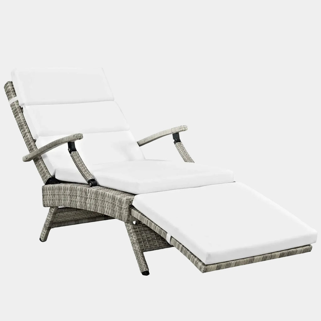 Envisage Chaise Outdoor Patio Wicker Rattan Lounge Chair
