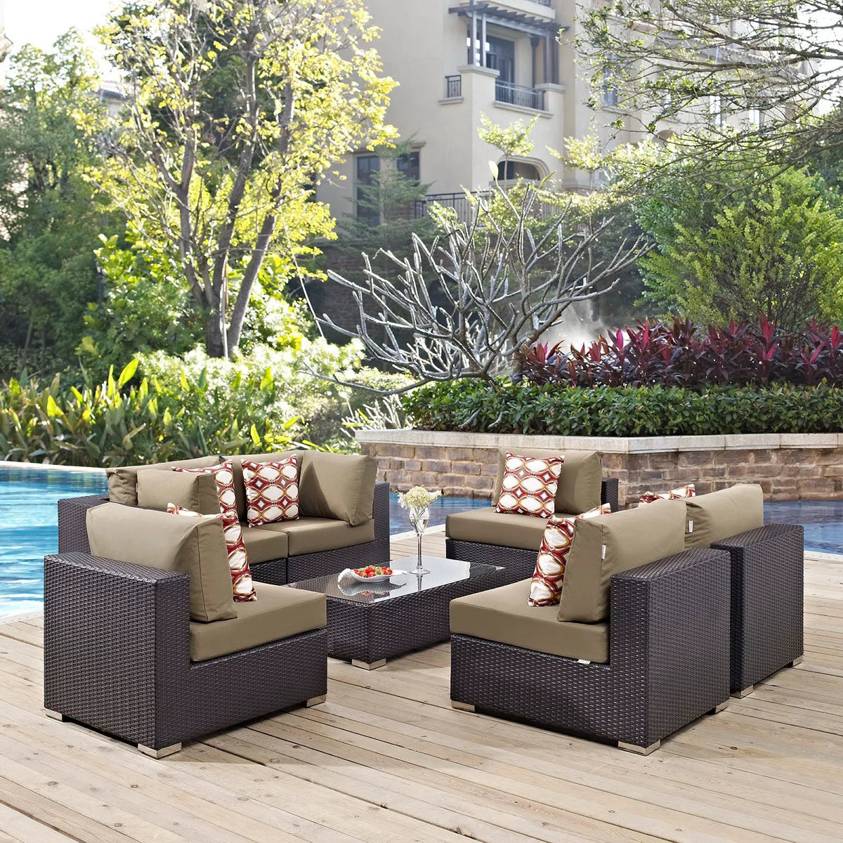 Convene 7 Piece Outdoor Sectional Set