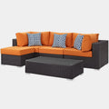 Convene 5 Piece Outdoor Sectional Set