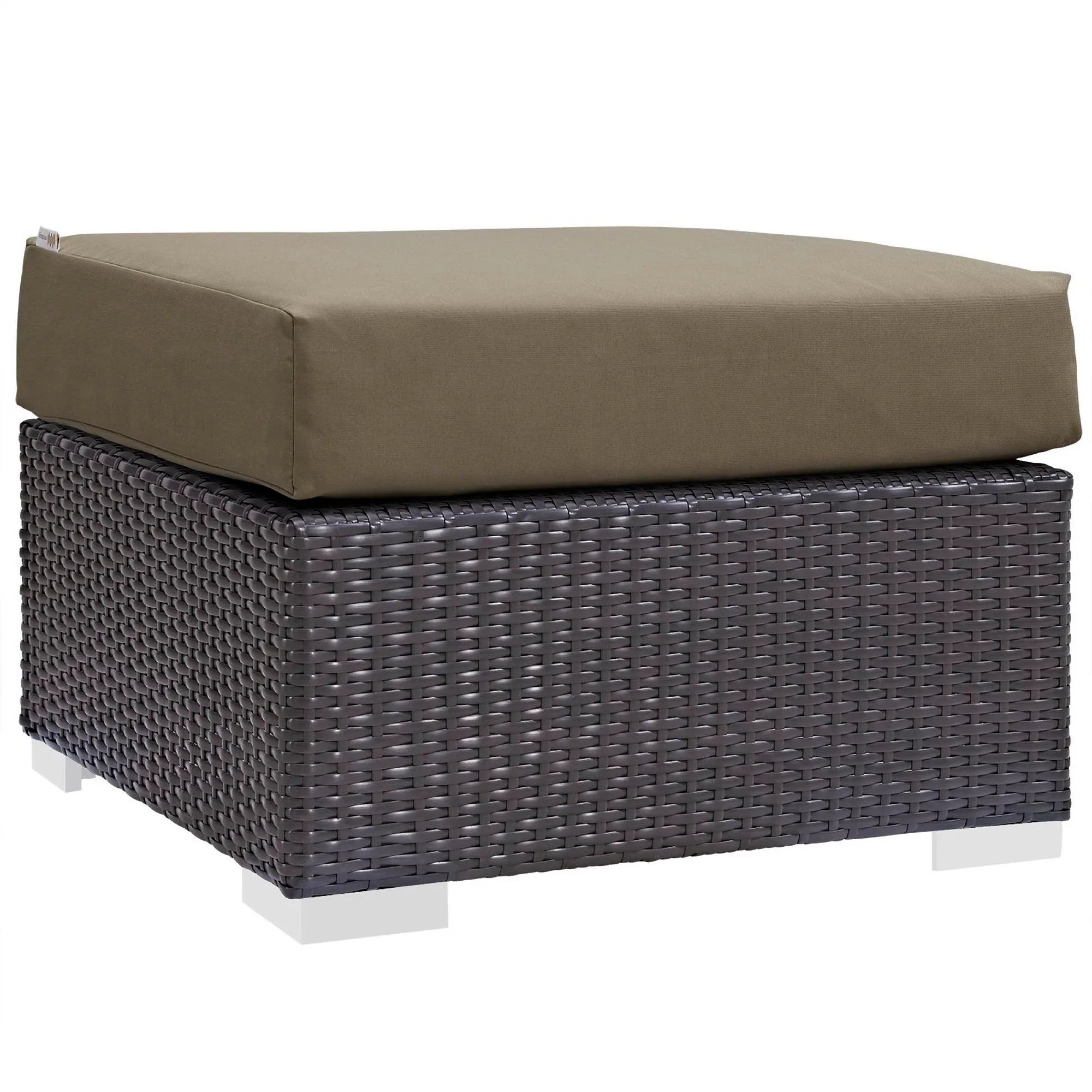 Convene 7 Piece Outdoor Sectional Set in Espresso Mocha