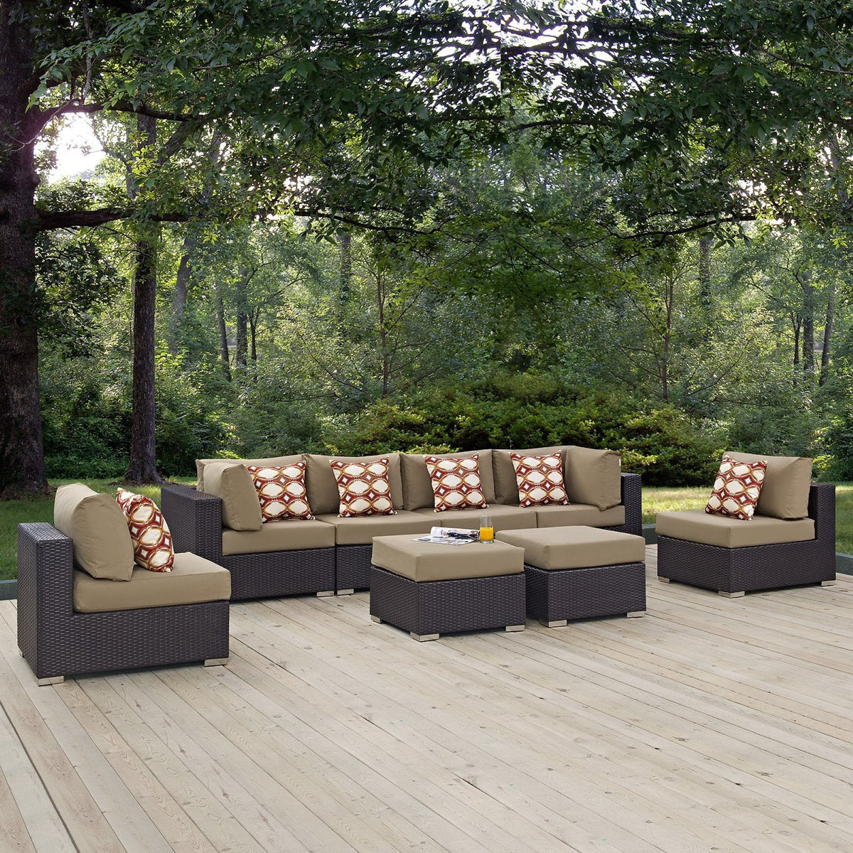 Convene 8 Piece Outdoor Sectional Set