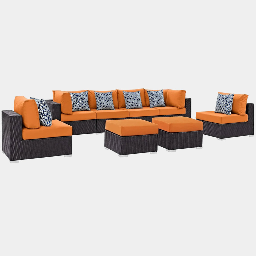 Convene 8 Piece Outdoor Sectional Set