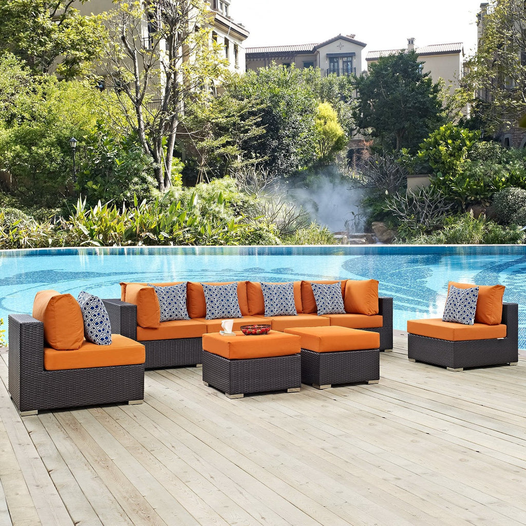 Convene 8 Piece Outdoor Sectional Set