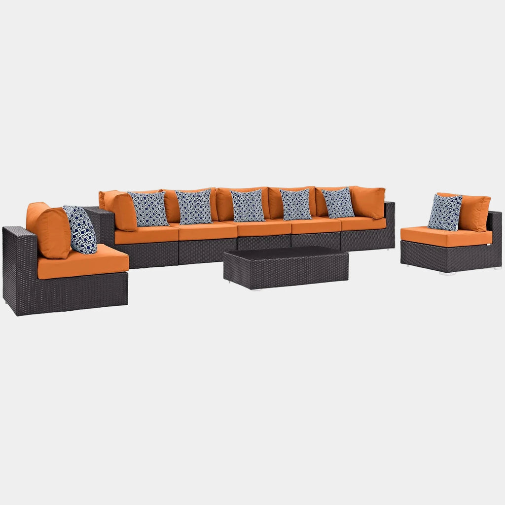 Convene 8 Piece Outdoor Sectional Set