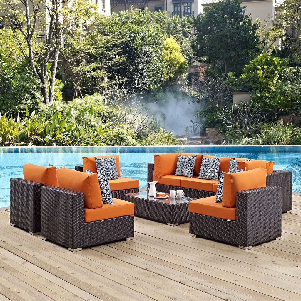 Convene 8 Piece Outdoor Sectional Set