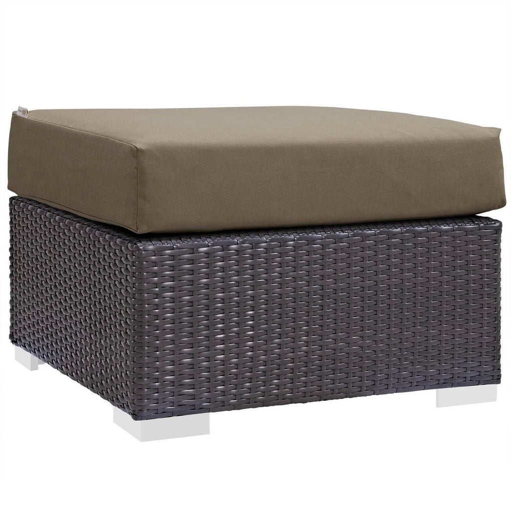 Convene 9 Piece Outdoor Sectional Set in Espresso Mocha