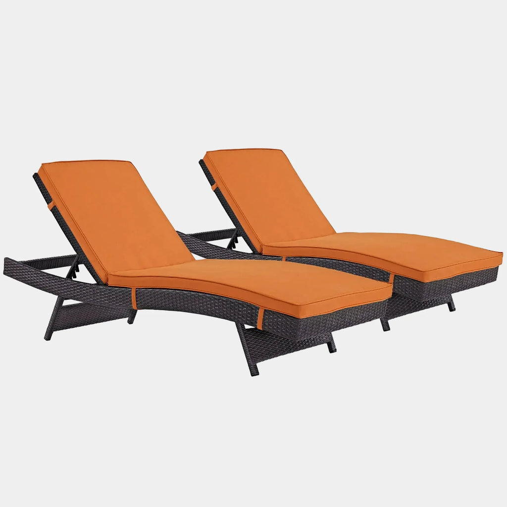 Convene Outdoor Patio Chaise Set of 2
