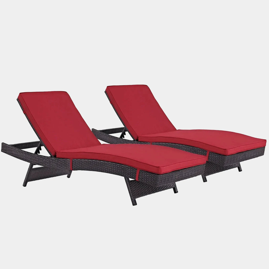 Convene Outdoor Patio Chaise Set of 2