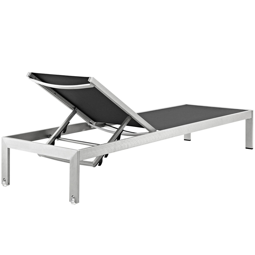 Shore Outdoor Patio Aluminum Chaise Set of 4