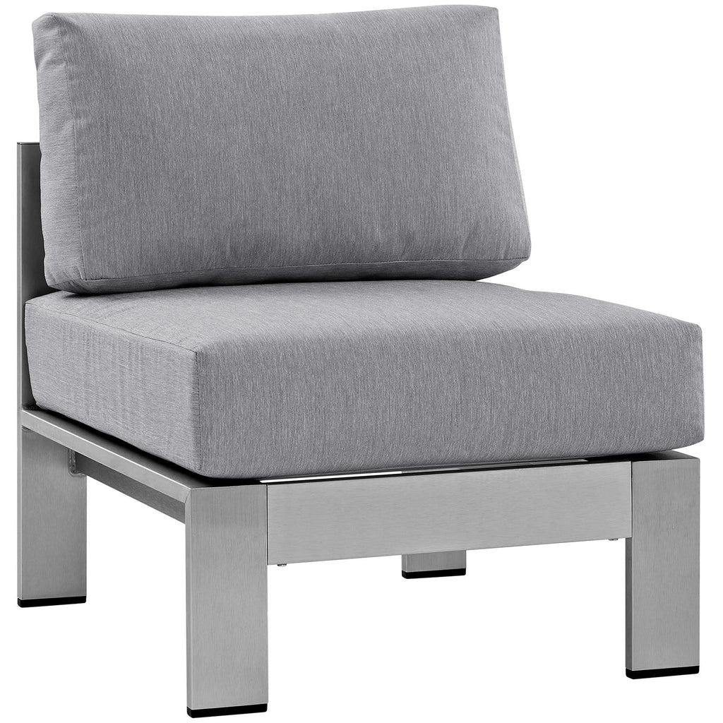 Shore 5 Piece Outdoor Aluminum Sectional Sofa Set