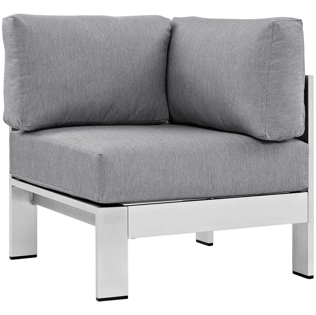 Shore 5 Piece Outdoor Aluminum Sectional Sofa Set