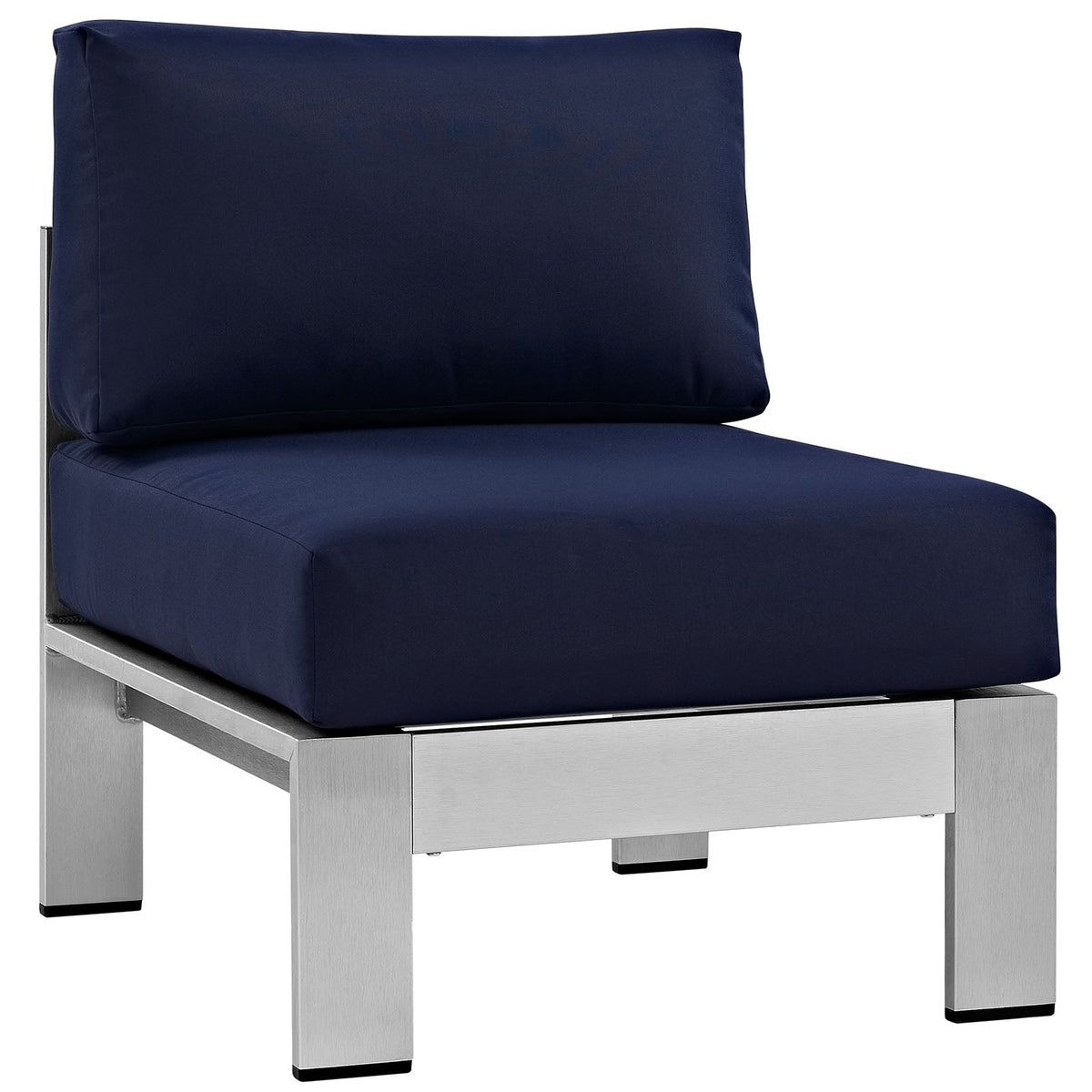Shore 5 Piece Outdoor Aluminum Sectional Sofa Set