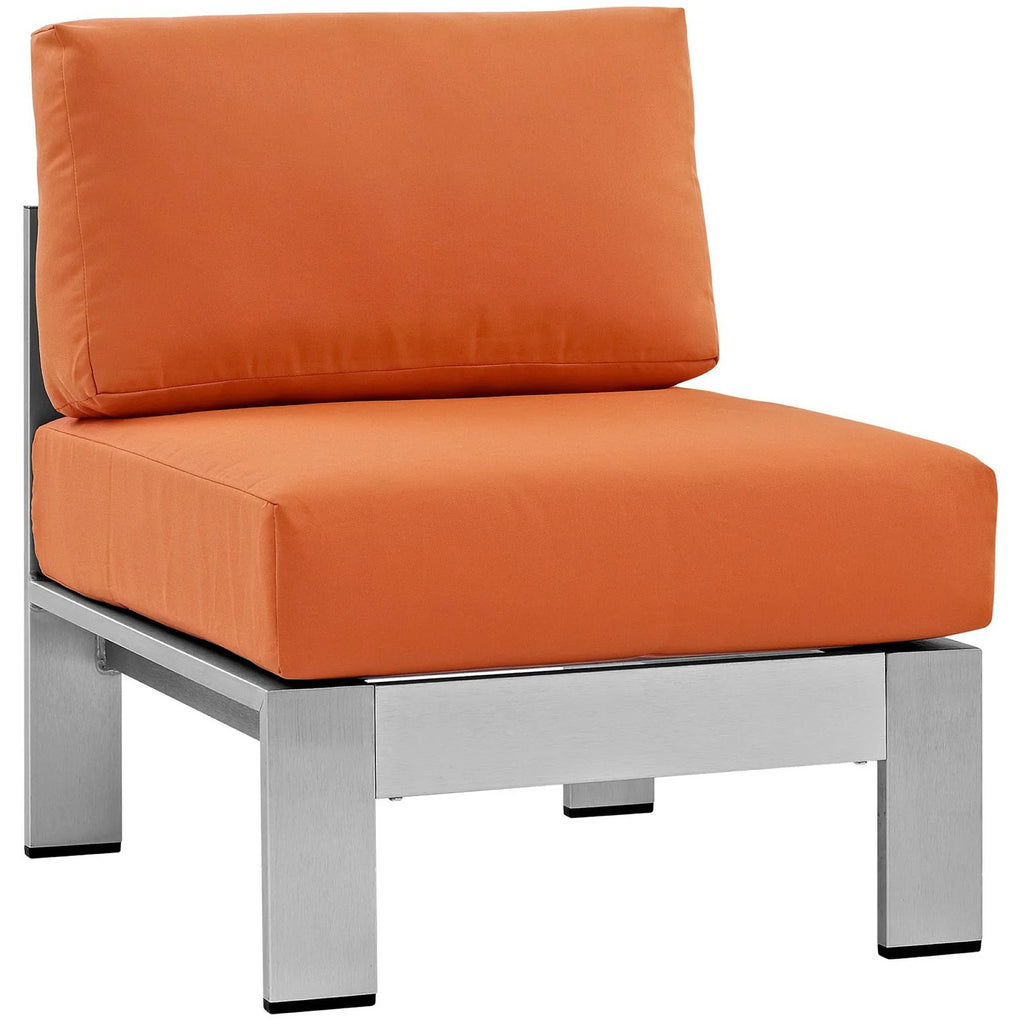 Shore 5 Piece Outdoor Aluminum Sectional Sofa Set