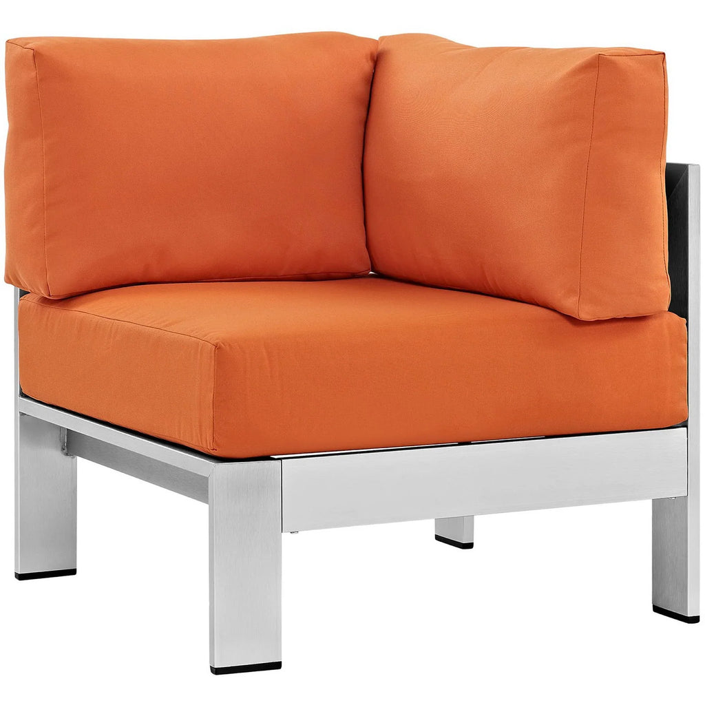 Shore 5 Piece Outdoor Aluminum Sectional Sofa Set