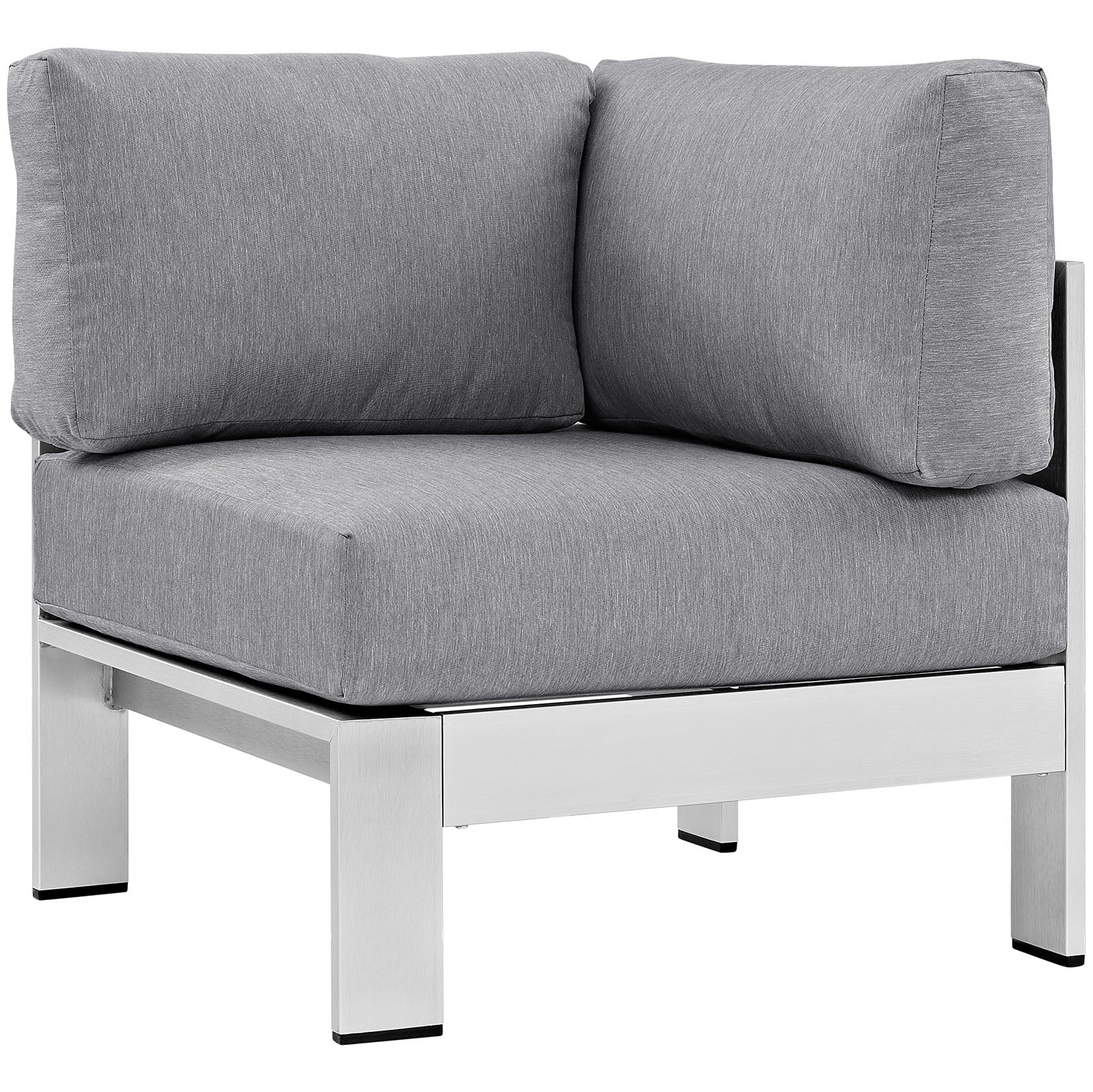 Shore 5 Piece Outdoor Aluminum Sectional Sofa Set