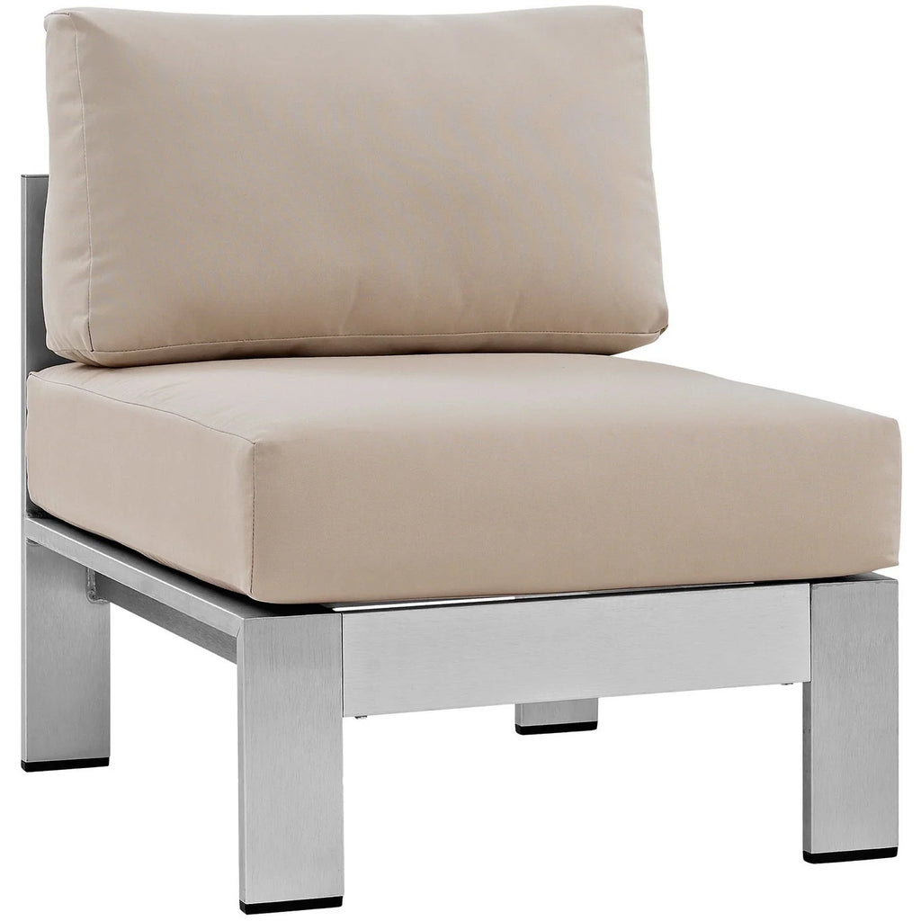 Shore 6 Piece Outdoor Aluminum Sectional Sofa Set